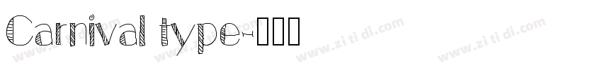 Carnival type字体转换